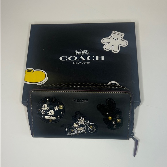 Coach Handbags - NWOT Coach x Disney Mickey Mouse Limited Edition Zip Around Wallet and Box